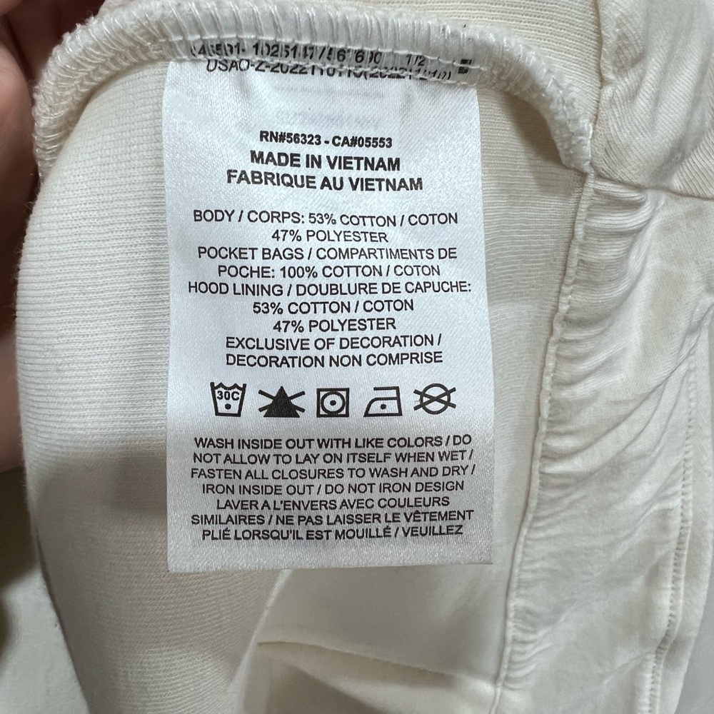 Nike Sportswear Tech Fleece Oversized Full-Zip Hoodie Cape Cream Small - Picture 6 of 7